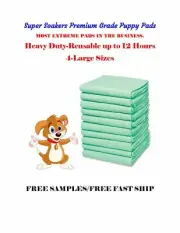 Super Soakers Puppy Pads MOST EXTREME Puppy Pads in the Business-4-Large Sizes