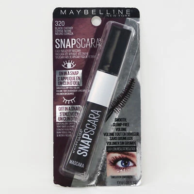 Maybelline Snapscara Washable Mascara 320 Black Cherry Smooth Clump Free Volume