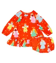 [Stella McCartney Kids] Stella McCartney Kids Baby printed dress and bloomers set M 24 red