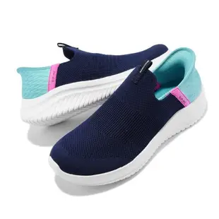 Skechers 休閒鞋 Ultra Flex 3 童鞋 中童 大童 女鞋 深藍 套入式 健走 記憶鞋墊 303800LNVTQ