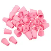 Bell End Stopper Cord Rope Lock for Drawstring Bag, Pink 50pcs