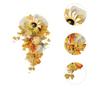 NNEOBA Fall Harvest Wreath Garland for Christmas Decor