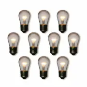 Fantado 10-Pack Warm White 0.7-Watt LED S14 Sign Light Bulb, Shatterproof, E2...