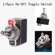 Toggle Switch SPST 6A Black 440V & Below 6A/125V On/Off Rocker SPST Switch
