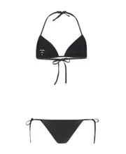 The Attico Halterneck Two-Piece Bikini Set XL Black