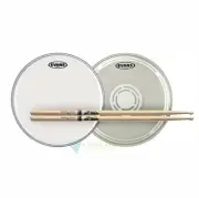 Evans 14" EC Reverse Dot Snare + Hazy side head c/w Promark 5A drumsticks