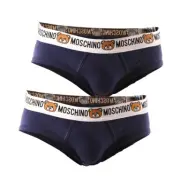 2 SLIP MOSCHINO UNDERWEAR Man Sz. S 47378119 290 BLU