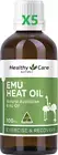 5x Healthy Care Emu Heat Oil 100ml Healthy Care