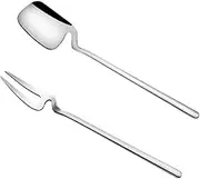 VINTORKY Stainless Steel Set 8pcs Spoon Fork Lightweight Mirror Polished Modern Tableware for Occasions