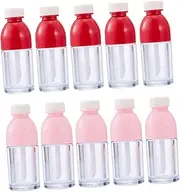 VICASKY 10pcs Lip Gloss Tubes with Wand Empty Bottles for Lip Gloss and Dye Lightweight and Portable for Travel and DIY Cosmetics Containers