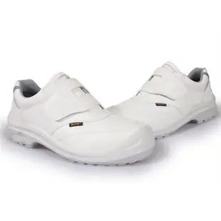 附發票 KPR尊王安全鞋 抗靜電黏貼型防滑工作鞋 塑鋼頭安全鞋 L-055WJSD白色安全鞋