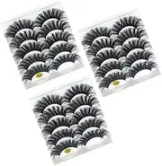 HONMEET False Eyelashes Women 15 Pairs Set Cosmetics Lash Extensions Natural Makeup Lashes Clusters