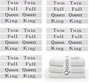 zjdbset 20 Pieces Bed Sheet Organizer Bands Bed Sheet Keepers Closet Organization Elastic Linen Labels for Bed Sheet Sets(Queen,King,Full,Twin)