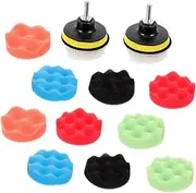 Polishing Sponge Kit Drill Buffer Polisher Attachment 2 Set of 5/8 Car Buffing Pads for Efficient Waxing