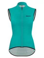Santini Nebula Puro Women's Windbreaker Vest - Aqua Size 2XL