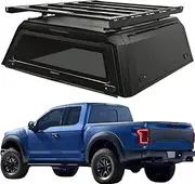 ATATNK Canopy Camper 4X4 Pickup Truck Hardtop Steel Topper Camper 4x4 Truck Canopy Truck tonneau Cover Seal Compatible for Raptor Ranger Hilux Tacoma Tundra