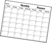 UTHCLO Magnetic Monthly Schedule Board Whiteboard Reminders Kitchen Refrigerator Message Board