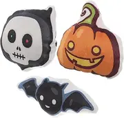 YARNOW Halloween Cat Plush Doll Interactive Cat Molar Toy Safe Chew Toys Indoor Adorable for Indoor