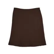 MISSONI NEW $295 Viscose Wool Pull-On A-line Skirt Chocolate IT 48 / US 12