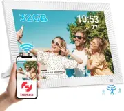 FRAMEO Digital Photo Frame, 10.1" WiFi with 1280x800 IPS HD Touch Scre