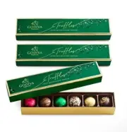 Godiva Chocolatier Chocolate Holiday Truffle Flight - 6 Piece 3 Packs Of 6