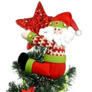 Christmas Tree Topper Santa Claus,Unique Holiday Xmas Decorations Funny Home ...