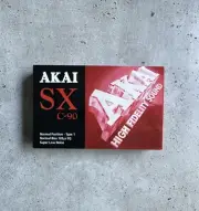 Blank Cassette Tape AKAI SX C-90 Normal Position Type 1