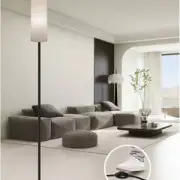 Extended Version Floor Lamp Tricolor Bulb Retro Living Room Lights Living Room
