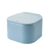 Mini Plastic Desk Can Bin Office for with Lid Home Car Box Garbage Container Kitchen Desktop Waste Press Trash