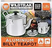 Wildtrak 1800ml Aluminium Billy Teapot Water Boiler - Silver