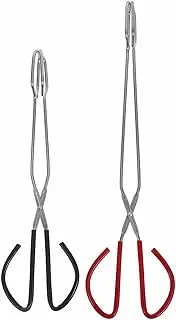 Kisangel Ergonomic Design Firewood Tongs Long Handle Multi-Function BBQ Charcoal Clamp for Outdoor Camping Grill