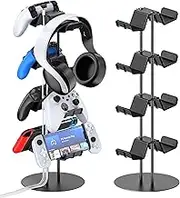 Kytok Gamer Gifts, Headset Stand 4 Tiers with Cable Organizer, Controller Stand Compatible with PS5/Xbox/Nintendo Switch/PS Portal/PS4, Headset Holder Compatible with Xbox One Mounts Stands