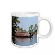 3dRose Houseboat on the backwaters of Kerala - AS10 KSU0477 - Keren Su Mug
