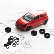 12pcs Shaft Toys Wheel Skin STEM Model Car Drift Tires Skin for DIY 1:64 Toy RC
