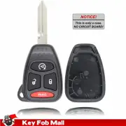 New Key Fob Remote Shell Case For a 2009 Dodge Ram 2500 4 Button w/ Remote Start