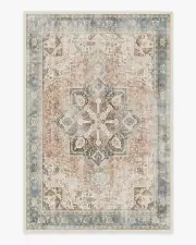 185' x 275' | Machine Washable Runner Rug | Kid & Pet Friendly | Indoor Rug | Kamran Coral Rug | Ruggable