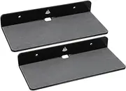 jojofuny 2pcs Storage Recessed Wall Speakers Monitor Speaker Wall Mount Decor Phone Wall Rack Finishing Racks Shelves Storage Shelf Tablet Stand Outlet Bins Room Black Acrylic