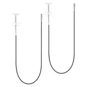 2pcs Flexible Grabber Claw Pick Up Tool 0.9 M Drain Clog Remover Tool White