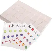 FUNNETOYU Mahjong Game Set Tiles Sports Pattern for Boy Girl Cognitive Development Group Entertainment for Family Gatherings and Fun Activities