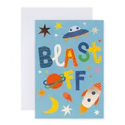 Hallmark Birthday Card - Outer Space