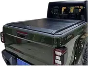 STIDPFZX Pick Up Retracting Truck Bed Retractable Roller Shutter Lid Manual Tonneau Cover Compatible for Jeep Gladiator 2 Cab