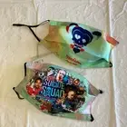 Two Suicide Squad Face Masks w/Filters and Adjustable Straps