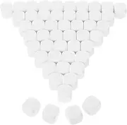 GETAJGHSD 50pcs Blank Square Dice for DIY Board Games Smooth Acrylic Surface for Handwriting Portable Tabletop Role Play Gaming Accessories