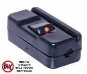 Cordline Lamp Rocker Switch Black 10A HPM