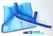 POOL LEAF NET RAKE & POOL BRUSH CLEANING BROOM HEAD PACKAGE