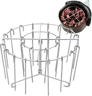 Air Fryer Skewers, Stainless Steel Meat Kabob, Vertical Cooking Bacon Chicken Spit for Home Barbecue Food Preparation
