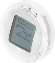PLAFOPE Self Adhesive Car Digital Clock for Motorcycle Vehicle Dashboard Easy Installation Compact Hour Format for Auto Interior Decoration White