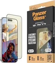 PanzerGlass Anti-Bluelight Screen Protectors for iPhone 15 Pro