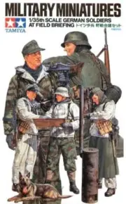 Tamiya 35212 WWII German Soldiers at Field Briefing 1/35 Scale Plastic Figures
