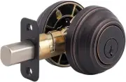 Kwikset Venetian Bronze Double Cylinder Deadbolt featuring SmartKey Security NEW